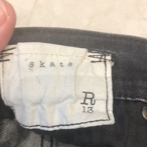 Washed black R13 Skate jeans size 24 - Picture 5 of 6